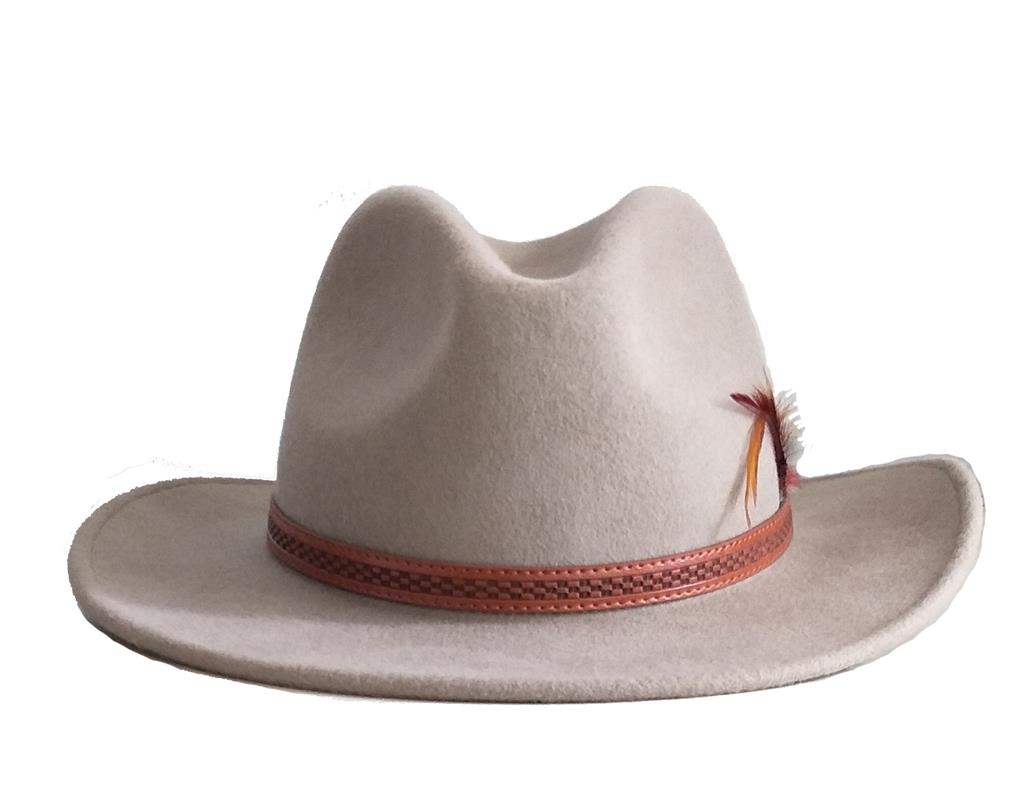 2022 年时装设计师男女通用两色软盘扁平宽边羊毛毡牛仔软呢帽男女帽