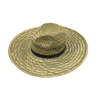 批發夏季下沿底部設計定製印刷美國闊邊帽海灘衝浪救生員草帽帶徽標