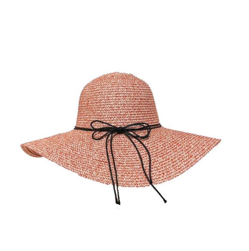 订制高品质夏季紫外线防晒大檐软盘沙滩女士女士纸草帽