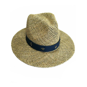 批发古典户外男女通用太阳巴拿马风格软呢帽宽檐夏季巴拿马帽沙滩草帽