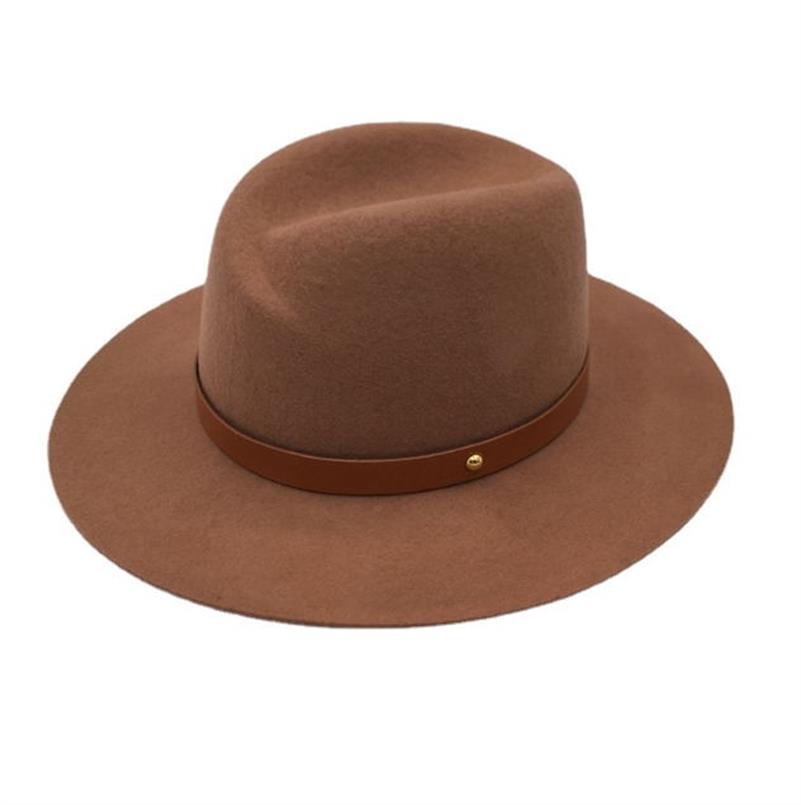 熱賣春秋季時尚羊毛英國復古爵士帽寬簷軟呢帽男女帽