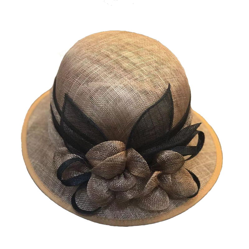 婚禮帽 時尚婚禮禮服帽 手工歐根紗 用途：裝飾或派對使用 成人 純色染色